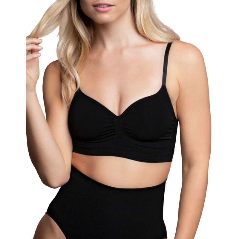 BYE-BRA - SOUTIEN-GORGE SANS COUTURE CONTRÔLE MOYEN NOIR TAILLE S