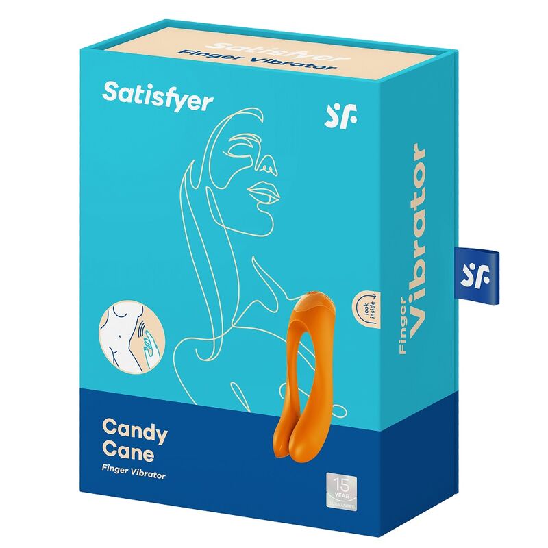 SATISFYER - CANDY CANE VIBROMASSEUR DOIGT NOIR