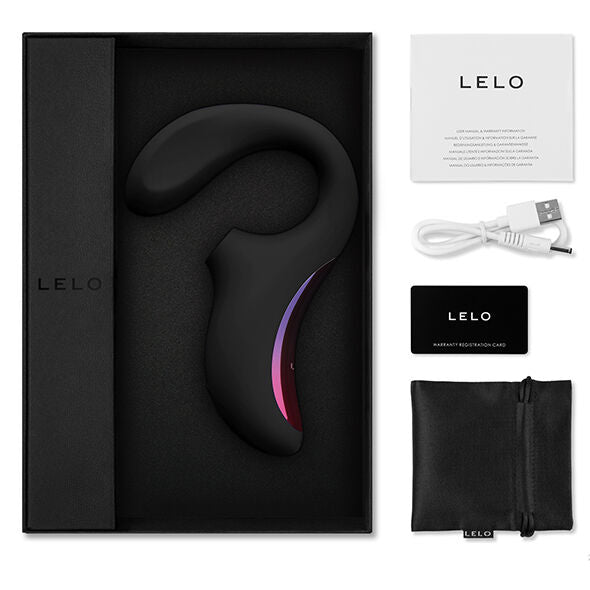 LELO - ENIGMA MASSEUR DE STIMULATION DOUBLE SUCCION NOIR