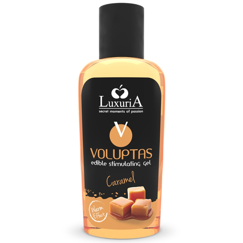 INTIMATELINE LUXURIA - VOLUPTAS GEL DE MASSAGE COMESTIBLE À EFFET CHAUFFANT - CARAMEL 100 ML