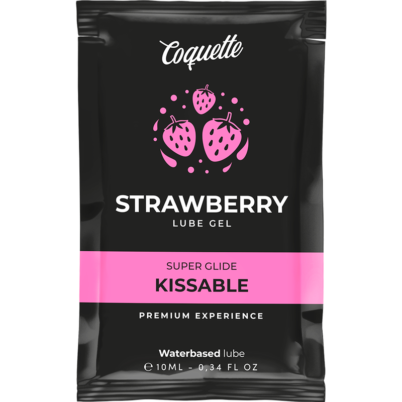 COQUETTE CHIC DESIRE - LUBRIFIANT BAISABLE À BASE D'EAU À LA FRAISE SACHET 10 ML