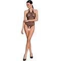 PASSION - WOMAN BS087 BODYSTOCKING NOIR, TAILLE UNIQUE
