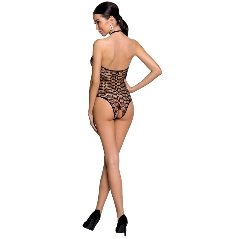PASSION - WOMAN BS087 BODYSTOCKING NOIR, TAILLE UNIQUE