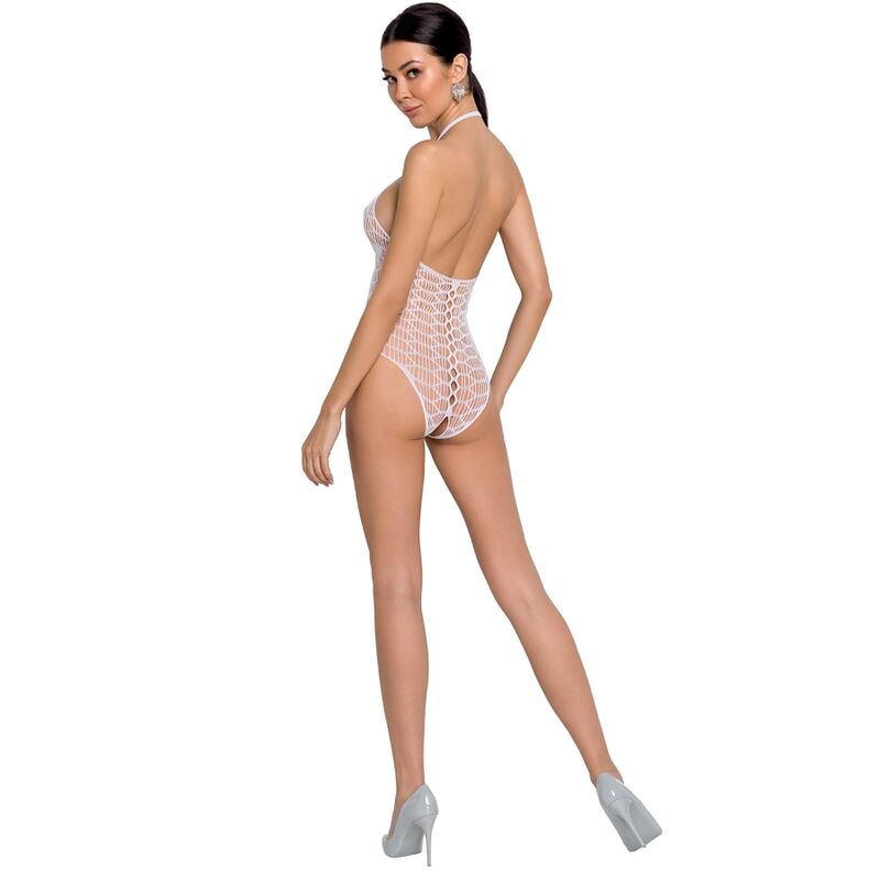 PASSION - WOMAN BS087 BAS RÉSILLE BLANC, TAILLE UNIQUE