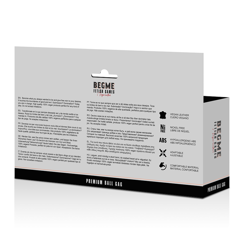 BEGME - BAILLON BILLE ÉDITION NOIRE CUIR VÉGÉTALIEN