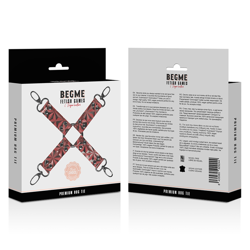 BEGME - RED EDITION NŒUD DE CRAVATE VEGAN EN CUIR PREMIUM