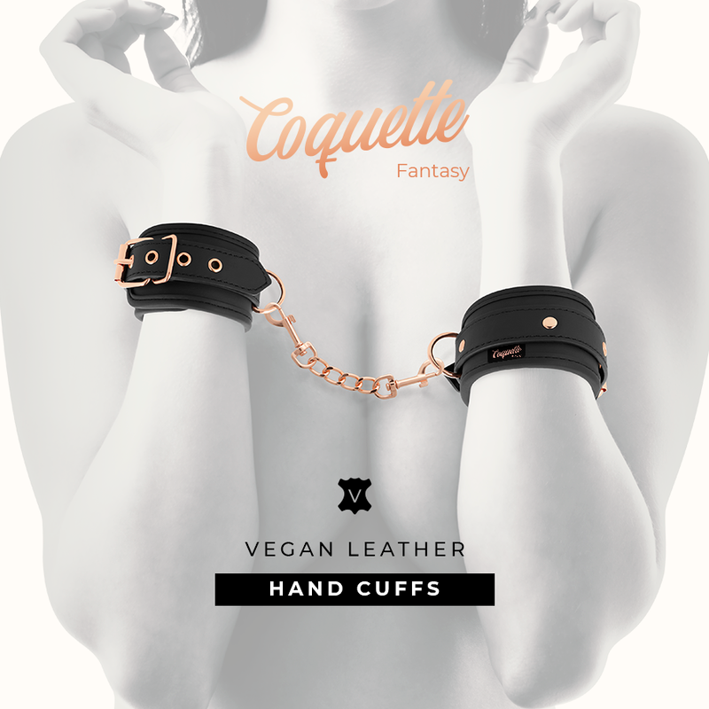 COQUETTE CHIC DESIRE – MENOTTES FANTAISIE EN CUIR VEGAN AVEC DOUBLURE EN NÉOPRÈNE