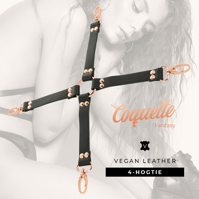COQUETTE CHIC DÉSIR - FANTASY HOG TIE CUIR VEGAN