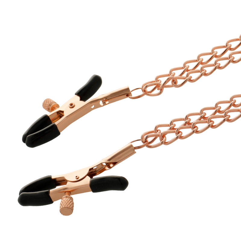 COQUETTE CHIC DESIRE - SERRE-NIPPLES FANTAISIE EN MÉTAL AVEC CHAÎNE