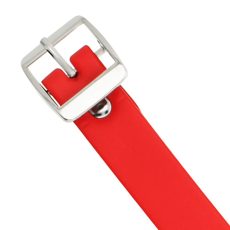 COQUETTE CHIC DESIRE - COLLIER ROUGE EN CUIR VÉGÉTALIEN ACCESSOIRE FÉTICHE POUR FEMMES