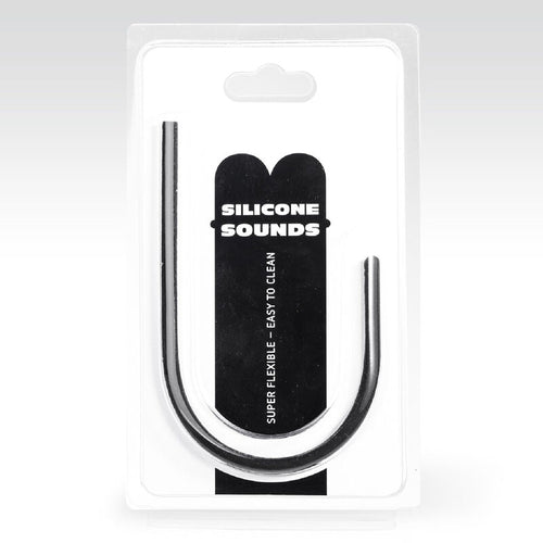 TOUT NOIR - SONDE URÉTRALE EN SILICONE DE 8 MM