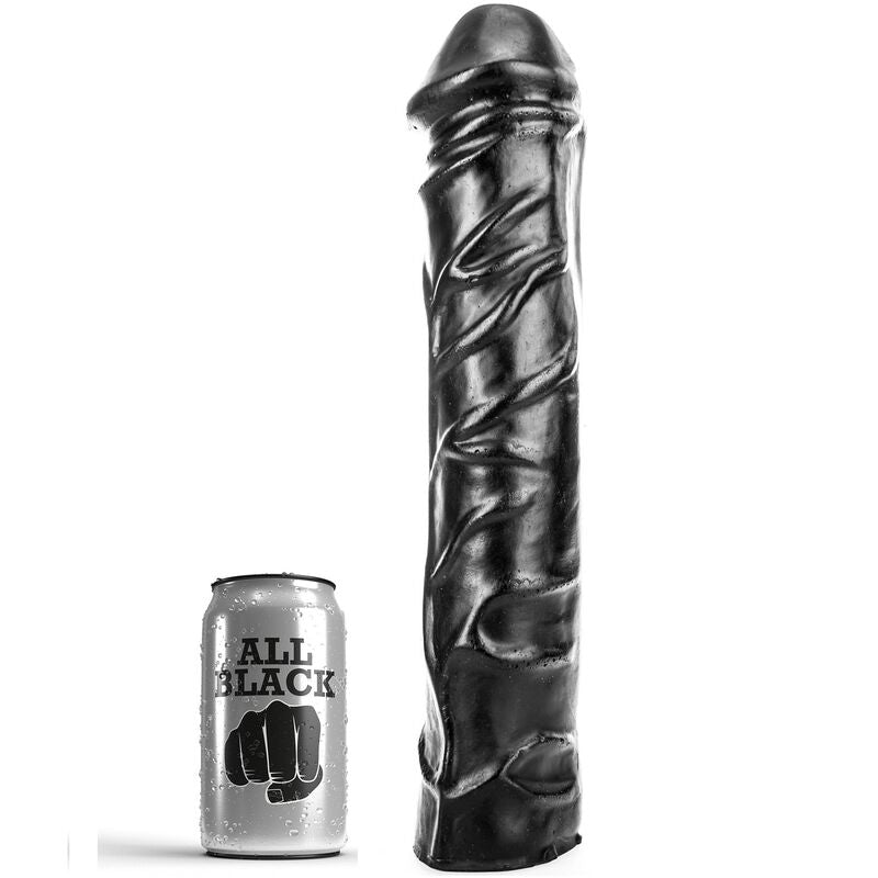 TOUT NOIR - ÉNORME GODEMICHET DE FISTING DOUX 32 CM