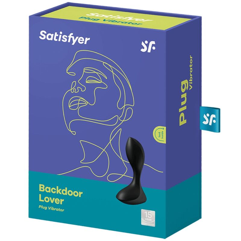 SATISFYER - BACKDOOR LOVER VIBREUR ANAL ROUGE PLUG NOIR