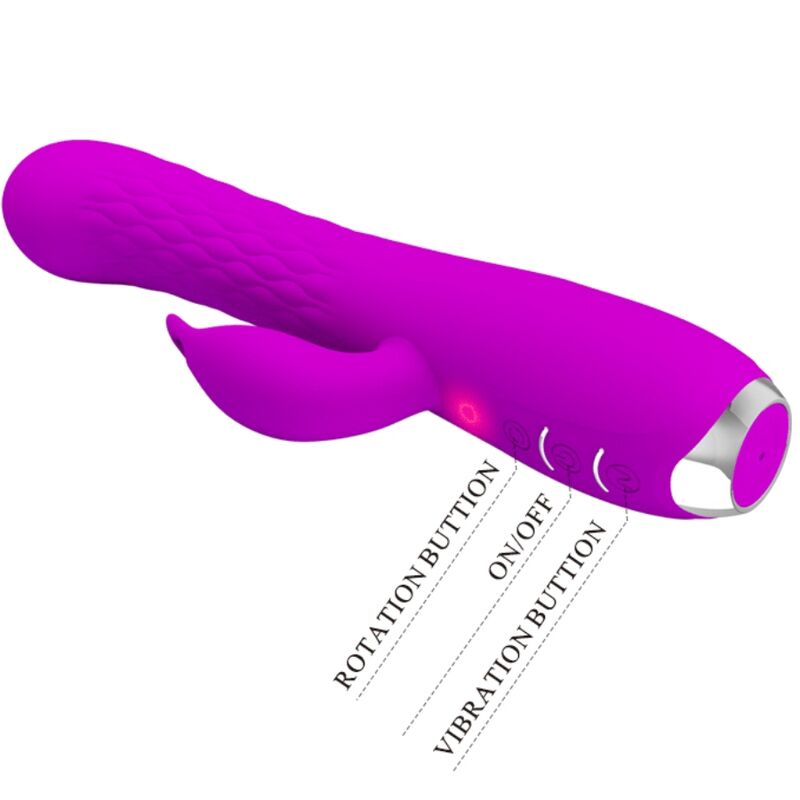 PRETTY LOVE - VIBREUR MOLLY À ROTATION RECHARGEABLE