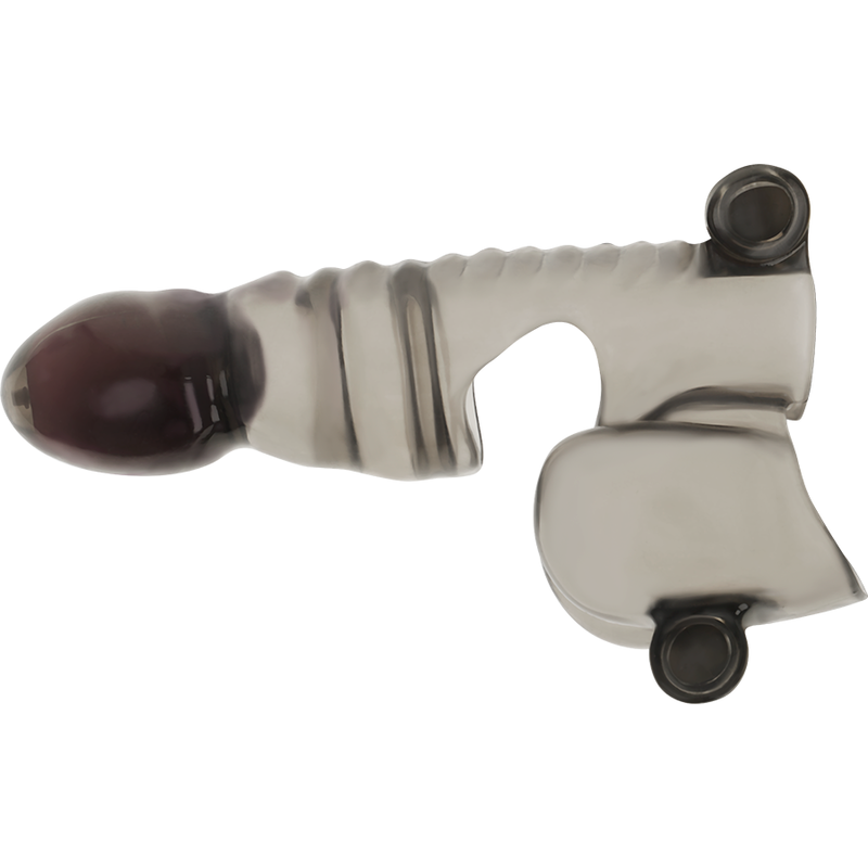 OHMAMA - Gaine pour pénis et testicules avec 3 moteurs