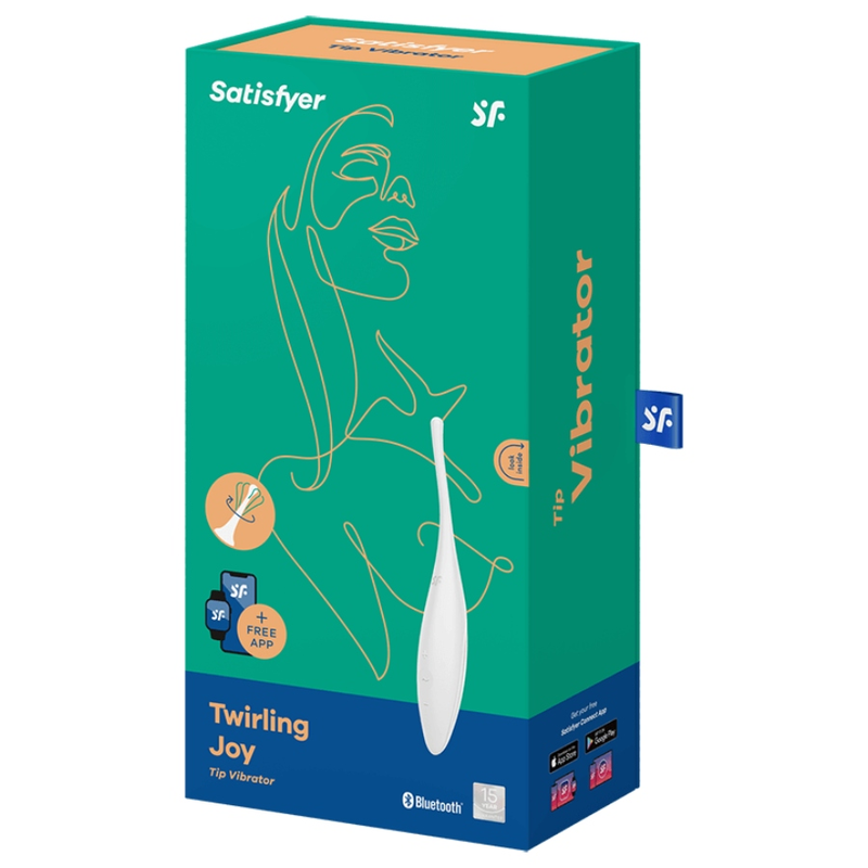 SATISFYER - TWIRLING JOY VIBREUR DE CLITORIS BLANC