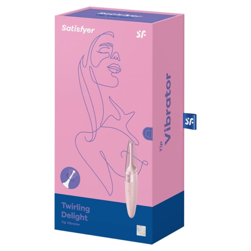SATISFYER - VIBREUR STIMULATEUR CLITORIDIEN TWIRLING DELIGHT ROSE