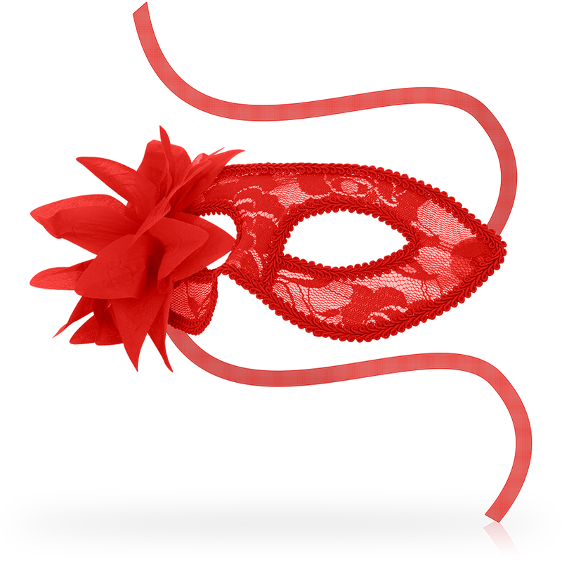 OHMAMA - MASQUES MASQUES AVEC DENTELLE ET FLEURS ROUGES