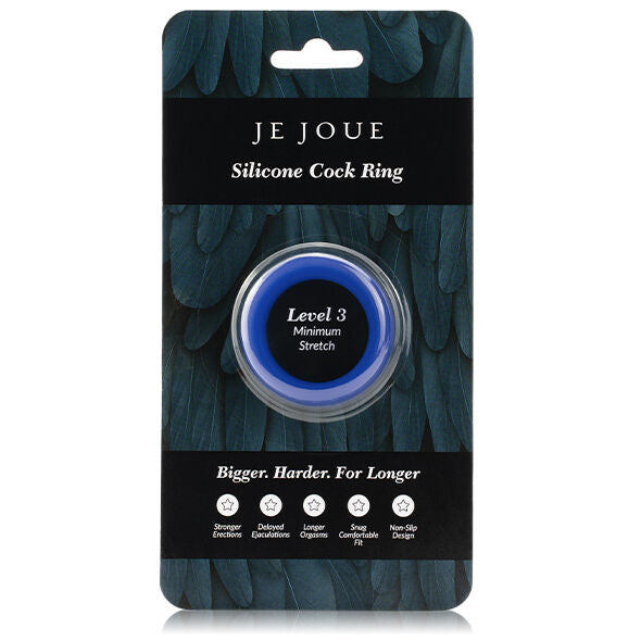 JE JOUE - ANNEAU EN SILICONE BLEU - ÉTRANGLEMENT MINIMAL