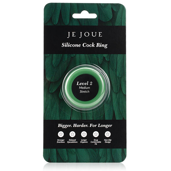 JE JOUE - ANNEAU EN SILICONE VERT - CHOKE MOYEN