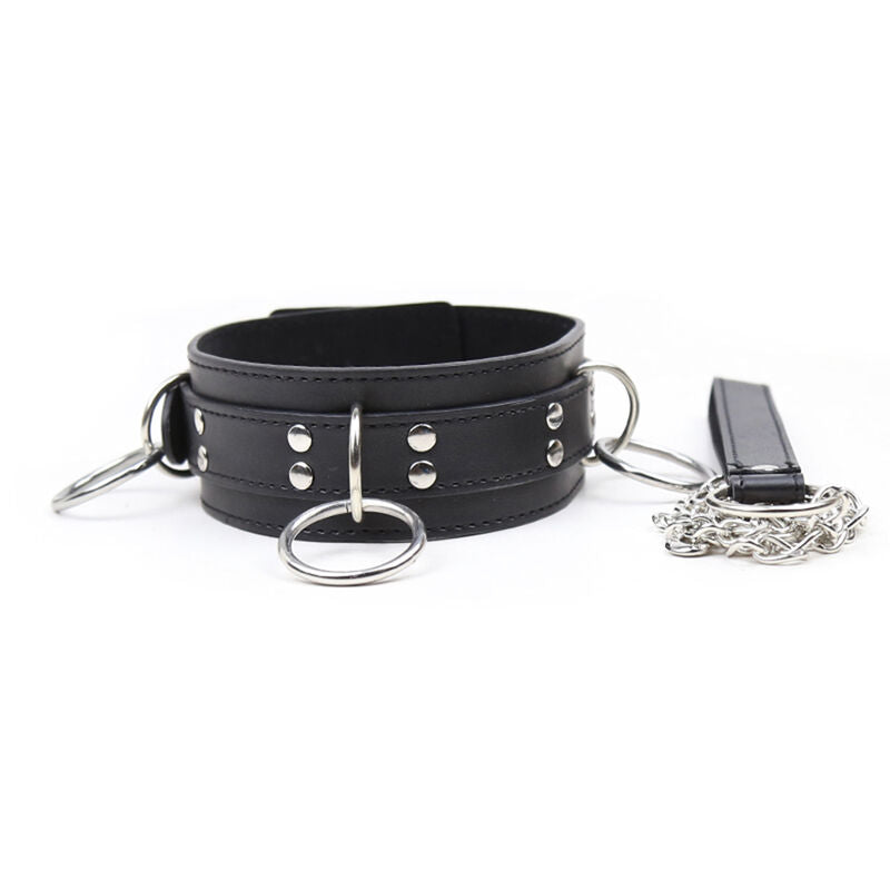 OHMAMA FETISH - COLLIER DE SOUMISSION À 3 ANNEAUX