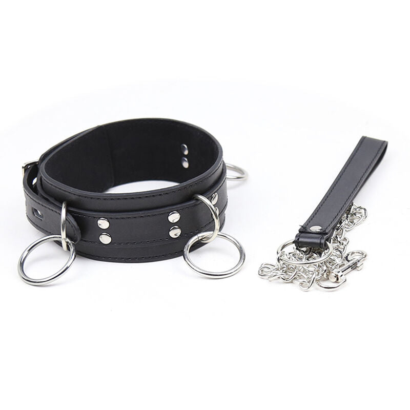 OHMAMA FETISH - COLLIER DE SOUMISSION À 3 ANNEAUX