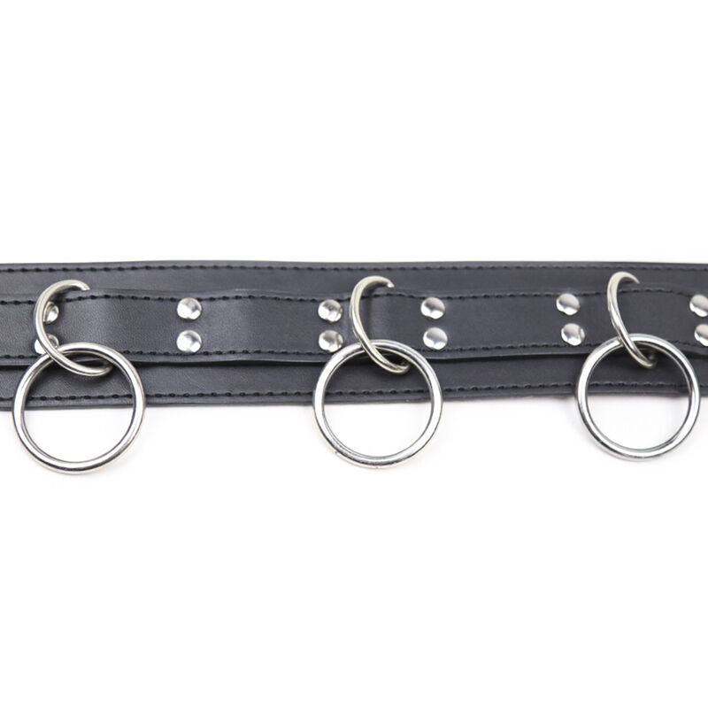 OHMAMA FETISH - COLLIER DE SOUMISSION À 3 ANNEAUX