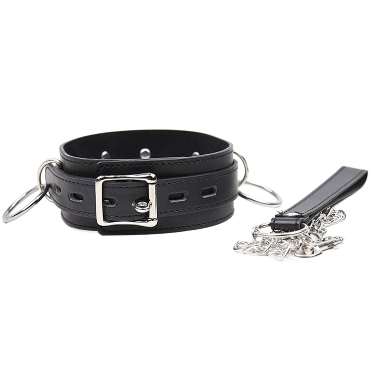 OHMAMA FETISH - COLLIER DE SOUMISSION À 3 ANNEAUX