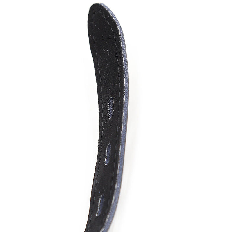 OHMAMA FETISH - BAILLON BILLE EN SILICONE AVEC SANGLE EN CUIR (CADENAS INCLUS)