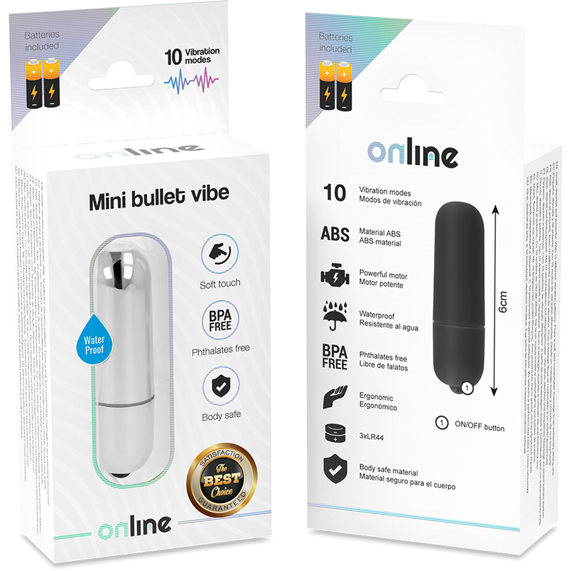 EN LIGNE - MINI BALLE VIBRANTE ARGENTÉE