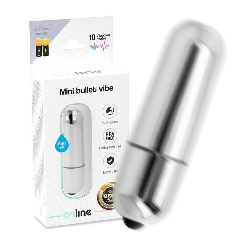 EN LIGNE - MINI BALLE VIBRANTE ARGENTÉE