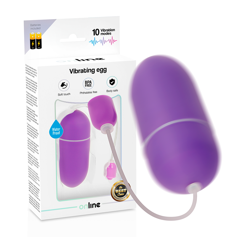 ONLINE - ŒUF VIBRANT ÉTANCHE LILAS