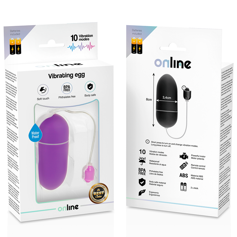ONLINE - ŒUF VIBRANT ÉTANCHE LILAS