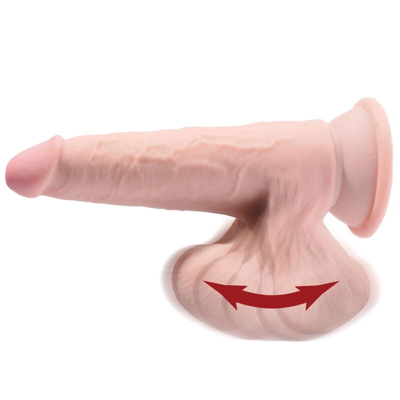 KING COCK - BISTES 3D PÉNIS BALLES OSCILLANTES 12,7 CM