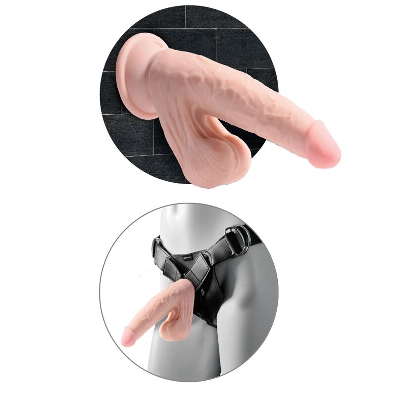 KING COCK - BISTES 3D PÉNIS BALLES OSCILLANTES 12,7 CM