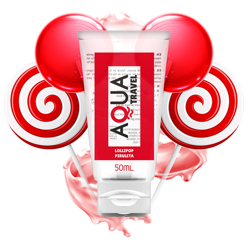 AQUA TRAVEL - LUBRIFIANT À BASE D'EAU GOÛT SUCETTE - 50 ML