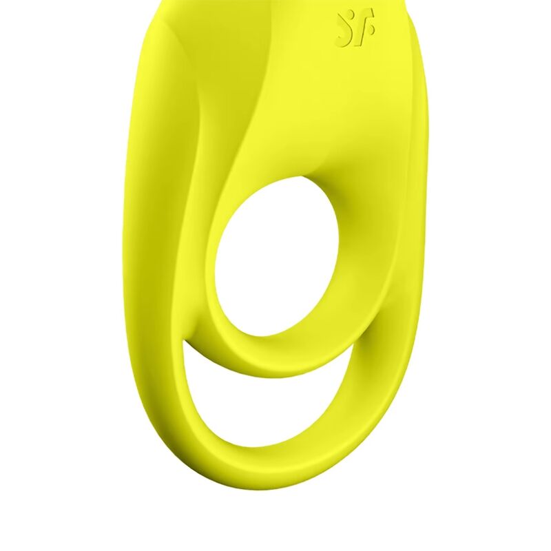 SATISFYER - ANNEAU VIBRANT DOUBLE SPECTACULAR JAUNE