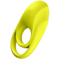 SATISFYER - ANNEAU VIBRANT DOUBLE SPECTACULAR JAUNE