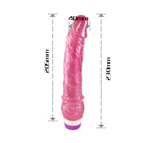 BAILE - VIBREUR ROUGE RÉALISTE 23 CM