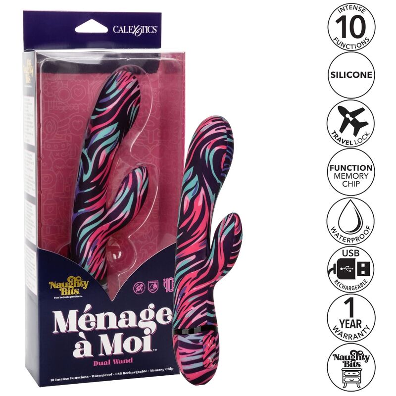 CALEXOTICS - VIBREUR BAGUETTE DOUBLE MENAGE A MOI