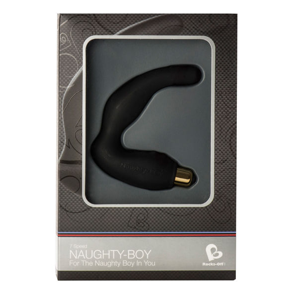 ROCKS-OFF - NAUGHTY-BOY MASSEUR DE POINT G MÂLE 7 V NOIR