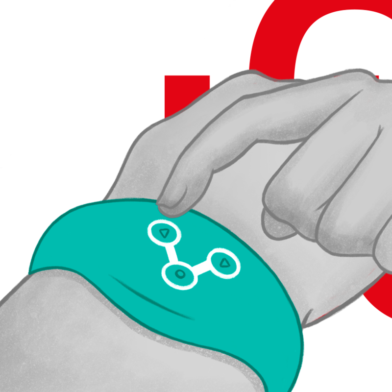 WATCHME - MONTRE TECHNOLOGIE SANS FIL AIGUE-MARINE