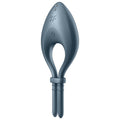 SATISFYER - ANNEAU VIBRANT BULLSEYE APP GRIS