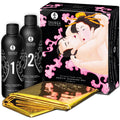 SHUNGA - GEL DE MASSAGE ÉROTIQUE CORPS À CORPS ORIENTAL FRAISE ET CAVA
