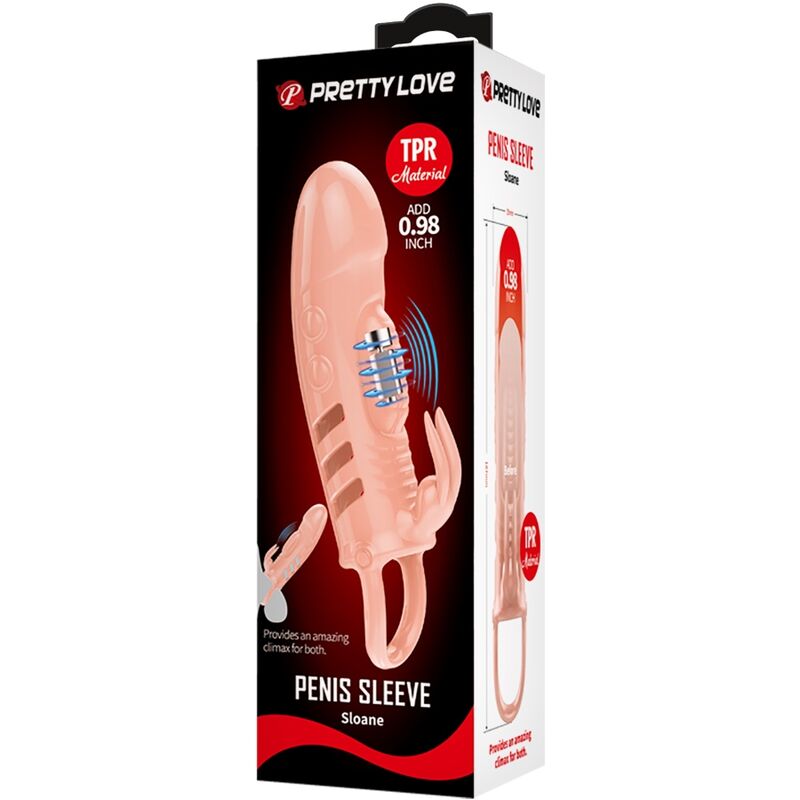 PRETTY LOVE - SLOANE GAINE DE PÉNIS EN LAPIN NATUREL