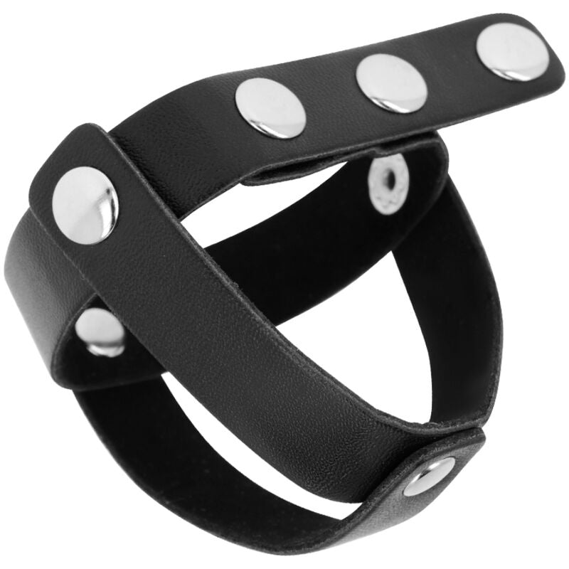 OHMAMA CAGE À BOULES EN CUIR FÉTICHE