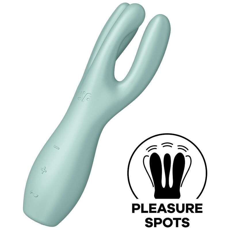 SATISFYER - THREESOME 3 VIBRATEUR VERT