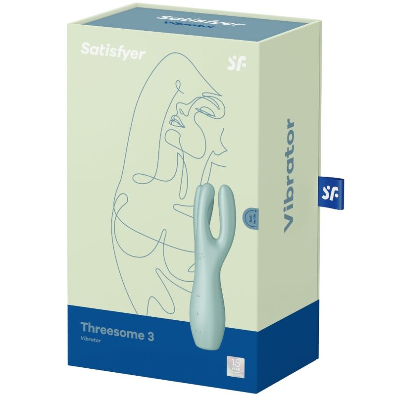 SATISFYER - THREESOME 3 VIBRATEUR VERT