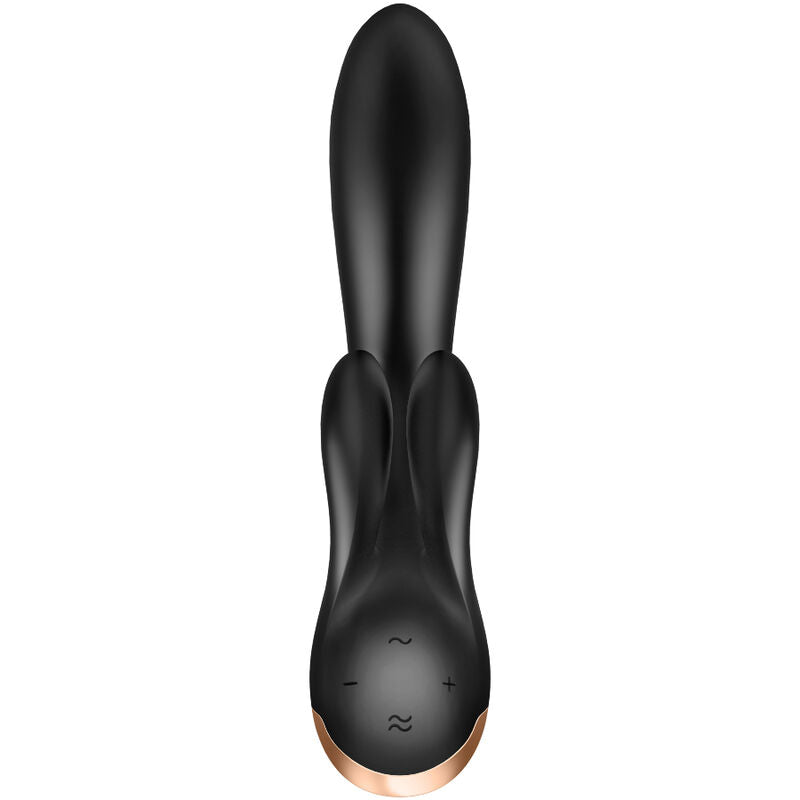 SATISFYER DOUBLE FLEX VIBRATEUR APP - BLANC