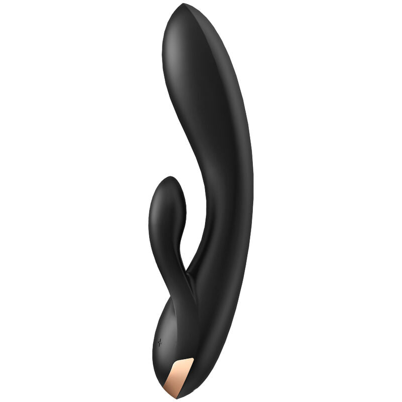 SATISFYER DOUBLE FLEX VIBRATEUR APP - BLANC